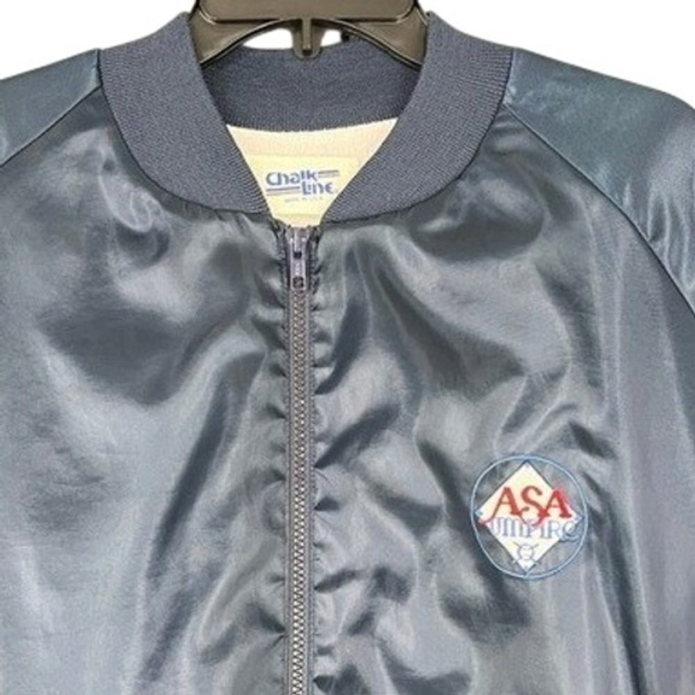 Chalk Line Bomber Jacket Mens XL ASA Softball Premium Vintage Made In USA 1991